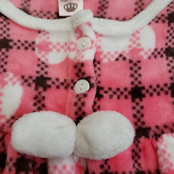 Petti Franc Fuzzy Fleece Heart Pull On Pajama Lounge 2pc Pants Set  SZ S - Picture 7 of 12